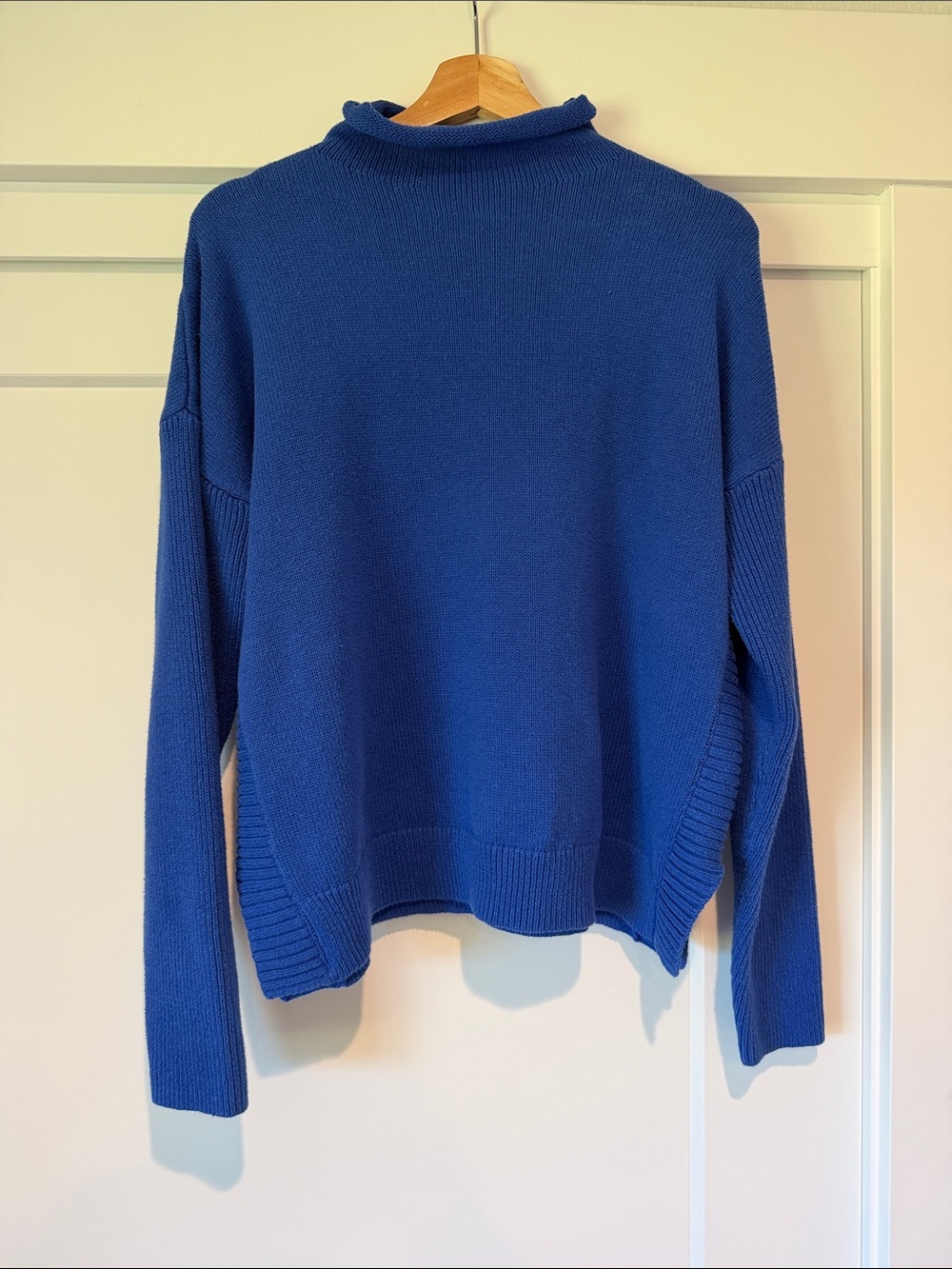 Tahari Royal Blue Mock Neck Sweater